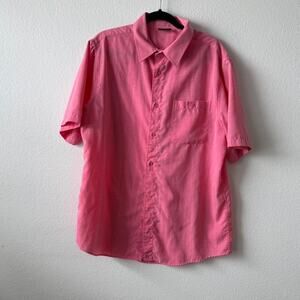 Pink button up shirt